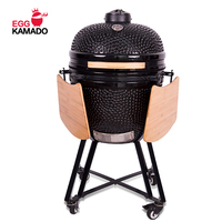 Grill coréen KAMADO Green Egg de 23,5 pouces, grande taille, pour barbecue au charbon de bois, fumoir en céramique, pour jardin extérieur, vente en gros OEM/ODM