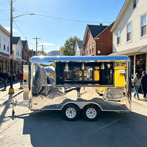 VIN Certified Stainless Steel Pizza <b>Waffle</b> Food Truck Mobile Ice Cream Concession Trailer - Product Image 2