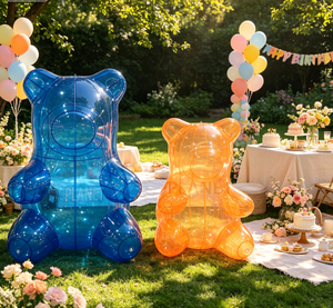 Modello Pubblicitario Personalizzato di Orso Gommoso Gonfiabile Gigante |   Orsacchiotto in PVC Ermetico Promozionale per Eventi e Decorazioni Esterne - Product Image 1
