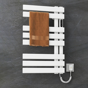 Venta al por mayor blanco inteligente termostático secado varilla de calefacción inteligente <span class=keywords><strong>toallero</strong></span> baño radiador calentador de toallas eléctrico - Product Image 1