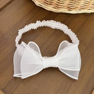 Polyvalent pour <span class=keywords><strong>Amazon</strong></span> Bandeau à fleurs en mousseline de soie pour bébé enfants Ornement d'accessoires pour cheveux en dentelle - Product Image 3