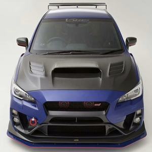 Capó Delantero de Fibra de Carbono para Toyota <span class=keywords><strong>Subaru</strong></span> WRX & STI 2015-2019 <span class=keywords><strong>Impreza</strong></span> 11 Sedán Estilo VRS, Cubierta de Capó Ventilada Kit de Carrocería - Product Image 5