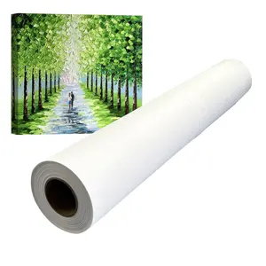 Factory Wholesale Eco-solvent Digital Printing Painting Outdoor Banner Printing Canvas Roll