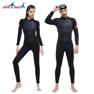 Toptan 5MM termal neopren takım elbise sıcak yüzme tüplü dalış merserize kadife ile dalış elbisesi kadın erkek 5/4 tam Wetsuit