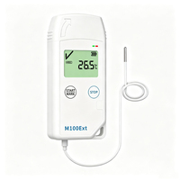 Enregistreur de données PDF multi-usages Potmagic M100Ext avec écran LCD USB et sonde en acier inoxydable