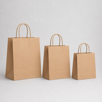 Kişiselleştirilmiş Kahverengi Kraft Kağıt Hediye Çantaları El Boyu Saplı Geri Dönüştürülebilir Düğünler Doğum Günleri Partiler El İşi Mum Paketleme Fotoğraf Çerçevesi