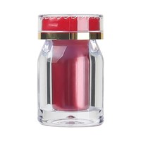 Flacon rond en plastique PS de haute qualité avec couvercle à vis, 25 ml, or, blanc, noir, vert, rouge, bleu, argent, pour médicaments, pilules, capsules molles