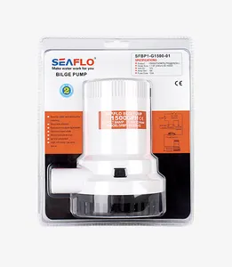 תעודת SEA FLO ISO 8846 12V 1500GPH משאבת בילג' ימית