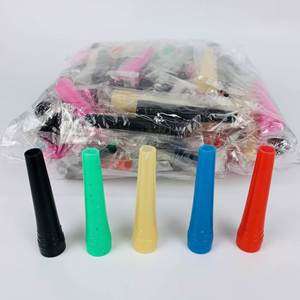 Embouts buccaux jetables en plastique multicolores à usage général pour chicha, type cigarette, avec embout à barre - Product Image 3