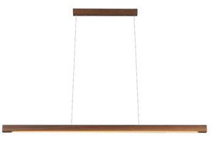 30W Dimmable Moderne Minimaliste en Bois <span class=keywords><strong>LED</strong></span> Suspension Linéaire Home Office Lustre en Cristal <span class=keywords><strong>Plafond</strong></span> <span class=keywords><strong>Suspendu</strong></span> pour Bureau - Product Image 2