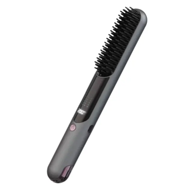 Rechargeable USB Portable Hot Comb Electric Mini Anti-Scald hair brush straightener