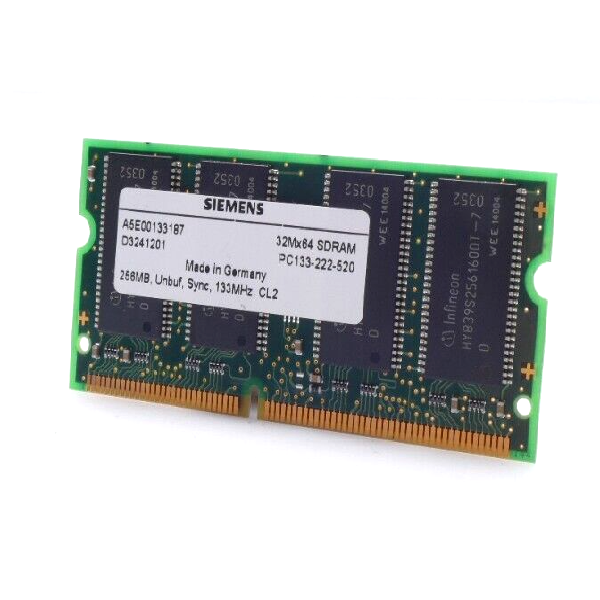 1 Piece Brand New Original A5e00133187 32mx64 Sdram 256mb Pc133-222-520 Plc Industrial Automation