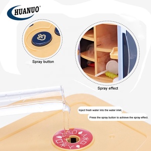 High Quality <strong>Kids</strong> Interactive Kitchen Electric Spray <strong>Mini</strong> <strong>Fridge</strong> Set Refrigerator Toy - Product Image 3