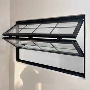 Fenêtre pliante coulissante en aluminium et verre, <span class=keywords><strong>double</strong></span> <span class=keywords><strong>vitrage</strong></span>, à grilles, style bi-fold, pour l'extérieur - Product Image 1