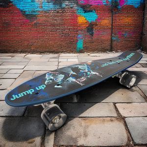 สเก็ตบอร์ดพลาสติกขายดี สเก็ตบอร์ดเรโทร ดีคสั่งทำพิเศษ สเก็ตบอร์ดเบเกอร์ - Product Image 3