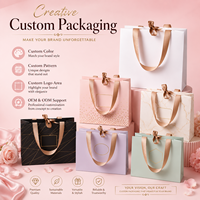Sac en papier personnalisé avec logo OEM, taille sur mesure, recyclable, pour la présentation de la marque et l'emballage de marchandises