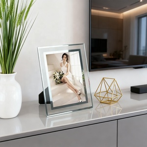 Đơn giản thủy tinh trong suốt hình ảnh khung 5 inch 6 inch 7 inch A4 kính Crytal khung ảnh cho Tabletop hiển thị - Product Image 2