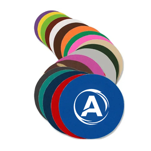 4 Inch Round Custom Soft Foam Drink Coasters with logo