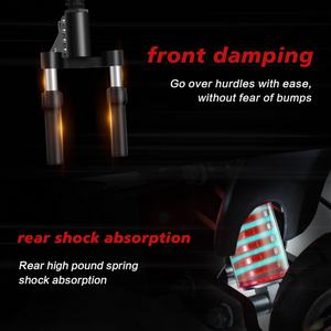 Trottinette électrique tout-terrain Boyueda Q7 Pro avec siège, batterie lithium 52V 19Ah, double moteur, autonomie 60-70KM, roues de 10 pouces, entrepôt UE - Product Image 4