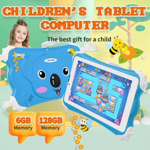 A8 7 Inch Trẻ Em Máy Tính Bảng <span class=keywords><strong>Android</strong></span> 14 6 + 128GB 4 Core IPS Màn Hình Cảm Ứng Cho Trẻ Em Học Tập Giáo Dục Trò Chơi Món Quà Giáng Sinh Máy Tính Bảng <span class=keywords><strong>PC</strong></span> - Product Image 3