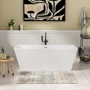 67 pollici centro di drenaggio Freestanding <span class=keywords><strong>vasca</strong></span> <span class=keywords><strong>da</strong></span> <span class=keywords><strong>bagno</strong></span> sanitari doccia acrilico supporto <span class=keywords><strong>vasca</strong></span> <span class=keywords><strong>da</strong></span> <span class=keywords><strong>bagno</strong></span> con bordo sottile - Product Image 3