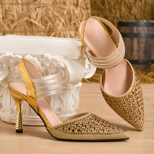 รองเท้าส้นสูงดีไซน์เนอร์สำหรับผู้หญิง รองเท้าส้นสูงทรงแหลม 8 นิ้ว รองเท้าผู้หญิงใส่สบายและนุ่ม รองเท้าหรูหราสำหรับผู้หญิง - Product Image 4