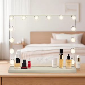 Miroir de maquillage professionnel de 20 pouces avec 14 LED à intensité réglable et une grande surface de visualisation pour un travail de précision - Product Image 6