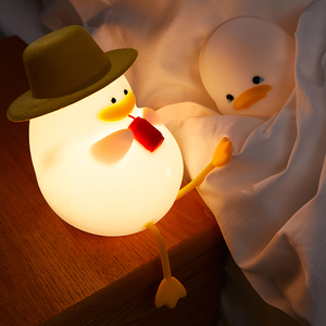 <span class=keywords><strong>Happy</strong></span> Duck actualizado <span class=keywords><strong>Clap</strong></span> sensing luz nocturna USB recargable silicona para niños dibujos animados pato luz nocturna - Product Image 4