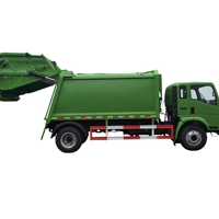 Camion benne arrière compact SINOTRUK HOWO de Chine, moteur diesel manuel, boîte de vitesses 4x2, Euro 4, pour la collecte des déchets