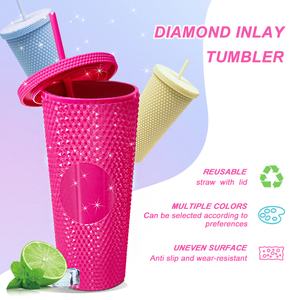 Vasos de Diamante Reutilizables de Doble Capa de 24 oz, Libres de BPA, con Purpurina de Diamante, Vasos de Piña, Vasos de Diamante Reutilizables al por Mayor, Hechos en Vietnam - Product Image 3