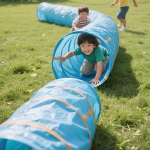Tunnel de jeu transparent extensible pour enfants, pliable, 5 m de long, tube de ramper portable, tunnel de jeu pliable - Product Image 5