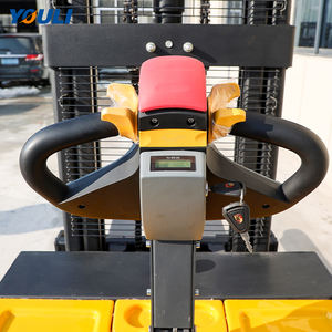 उच्च गुणवत्ता पूर्ण इलेक्ट्रिक फोर्कलिफ्ट 1500 किग्रा भारोत्तोलन ऊंचाई 2 मीटर मिनी इलेक्ट्रिक स्टेकर फोर्कलिफ्ट सस्ती कीमत - Product Image 5