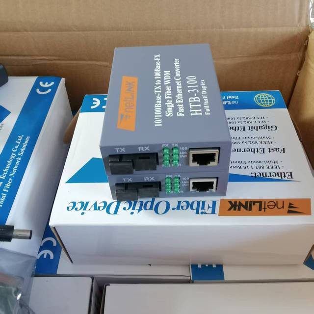 DK FIBER FTTH 10/100/1000Mbps Dual Fiber Media Converter with RJ45 Port 3km/20km Range SC Optical Port Stackable VLAN Support
