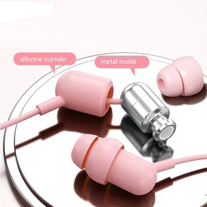 3.5 Jack type-c dans l'oreille à l'extérieur Silicone à l'intérieur du métal filaire bouton contrôle Mini sommeil écouteurs - Product Image 6