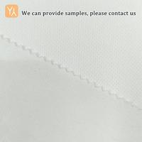 Impression par sublimation personnalisée, tissu piqué Vera en rouleau, 140 GSM, polyester blanc pour vêtements en sublimation