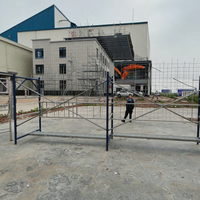 Système d'échafaudage en acier galvanisé à cadre en H, échelle de construction, échafaudage traversable, cadre de maçonnerie, Layher, haute résistance pour extérieur