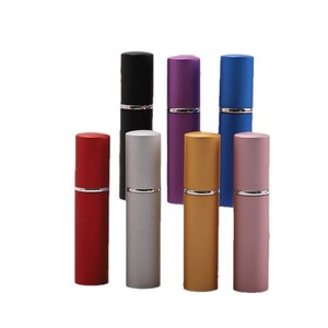 Emballage de parfum cosmétique, tube en aluminium anodisé cylindrique de 10 ml, flacon de parfum vide, vente en gros - Product Image 1