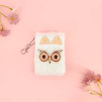 Carnets de notes miniatures décorés de hiboux moelleux, ensemble cadeau de 8 couleurs préféré des enfants, agendas