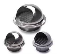 Vente en gros bouchon d'évent mural en acier inoxydable étanche bouchon de couvercle de tuyau d'air rond d'échappement pour système de ventilation