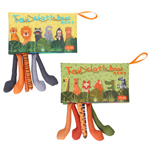 <span class=keywords><strong>Livre</strong></span> en tissu 3D en forme d'animal avec queue pour l'éducation de la petite enfance, jouet sensoriel tactile pour bébé, écologique, lavable, cadeau d'anniversaire - Product Image 6