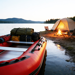 접이식 안정적인 PVC 인플레이터블 리버 보트 스포츠 요트 어택 래프트 IAB 낚시용 - Product Image 1