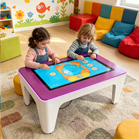 Table de jeu numérique à écran tactile de 32 pouces, table de jeu de société avec plateau amovible, adaptée aux jeux pour enfants