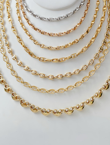 Collier en or italien personnalisable LUMINA Jewelry, or pur 18 carats, charme, collier tendance, or véritable Au750, collier de luxe - Product Image 5