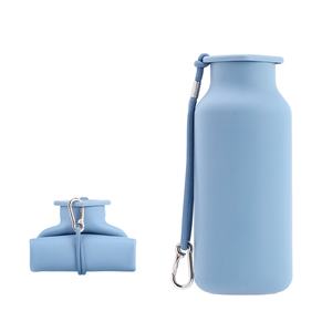 Vaso de Agua Plegable de Silicona Retráctil Portátil de 600 ml al por Mayor, Vaso para Bebidas Conveniente para Viajes y Campamentos - Product Image 3