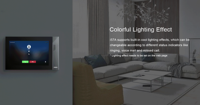 Moniteur d'interphone vidéo d'intérieur Fanvil I57A 10,1 pouces Android 9 en aluminium avec lumière ambiante 1080P Wi-Fi PoE 8 relais d'alarme carte TF