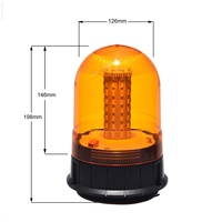 Balise de signalisation haute visibilité SUMBEX 80 SMD, clignotement intermittent à 360°, IP66, 12-24V, fixation magnétique à 3 boulons, lumière d'avertissement ambre