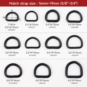 Bán Buôn 19Mm Đen <span class=keywords><strong>D</strong></span> Vòng <span class=keywords><strong>3</strong></span>/<span class=keywords><strong>4</strong></span> "<span class=keywords><strong>D</strong></span> Vòng Clasp Sắt <span class=keywords><strong>D</strong></span> <span class=keywords><strong>Ring</strong></span> Cho Vòng Cổ Chó Phụ Kiện Tự Làm Ba Lô Khai Thác Và Vật Nuôi <span class=keywords><strong>D</strong></span>ây Xích - Product Image 6