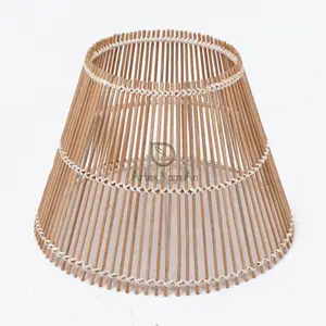 Vietnam wholesale bamboo hanging pendant ceiling lamp shade also natural hand woven lampshade table lamp