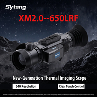 Lunette de chasse thermique tactique en aluminium Sytong XM2.0-650LRF, résolution 640x512, télémètre 2500m, antichoc