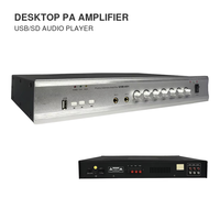 Amplificateur professionnel 1,5U Full Bridge de bureau avec plusieurs entrées et contrôle des basses et des aigus